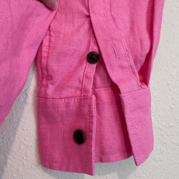 Athleta Retreat Linen Top, Pink, Size Small - Picture 6 of 10